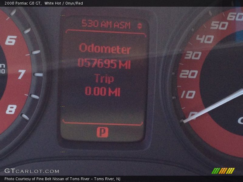 White Hot / Onyx/Red 2008 Pontiac G8 GT