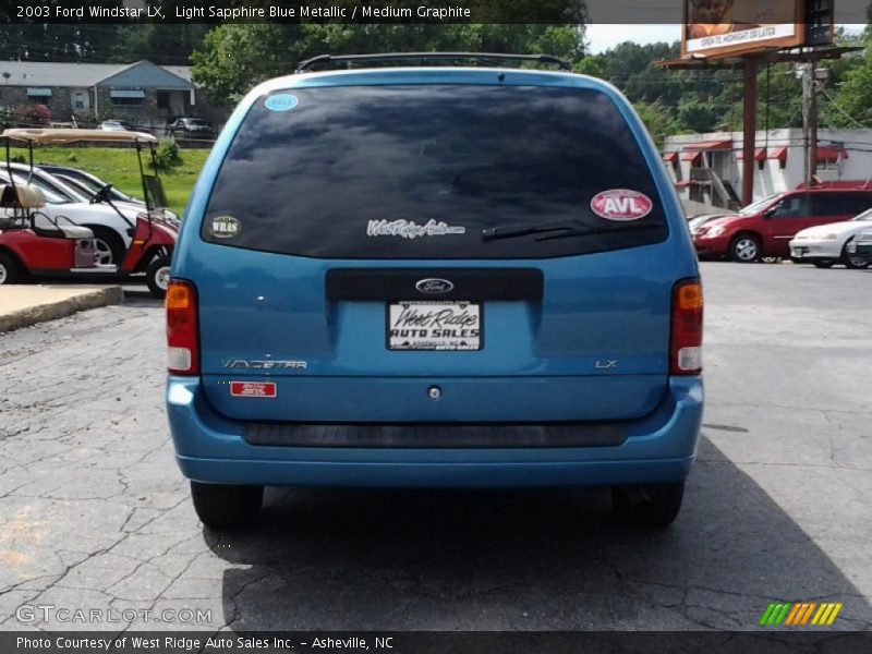 Light Sapphire Blue Metallic / Medium Graphite 2003 Ford Windstar LX