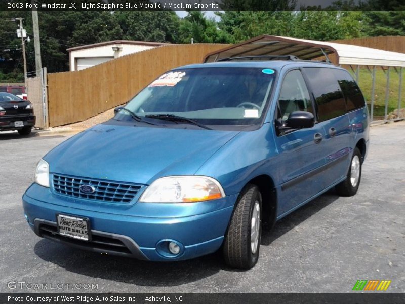Light Sapphire Blue Metallic / Medium Graphite 2003 Ford Windstar LX
