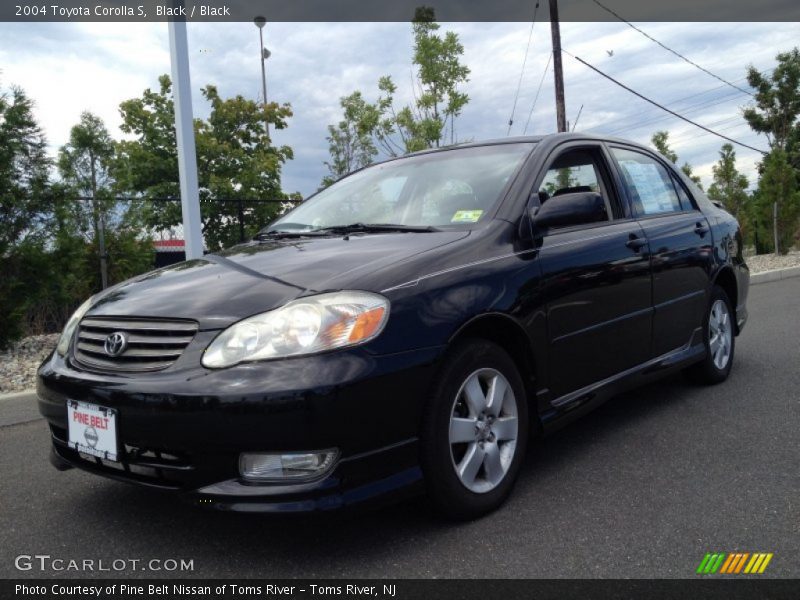 Black / Black 2004 Toyota Corolla S