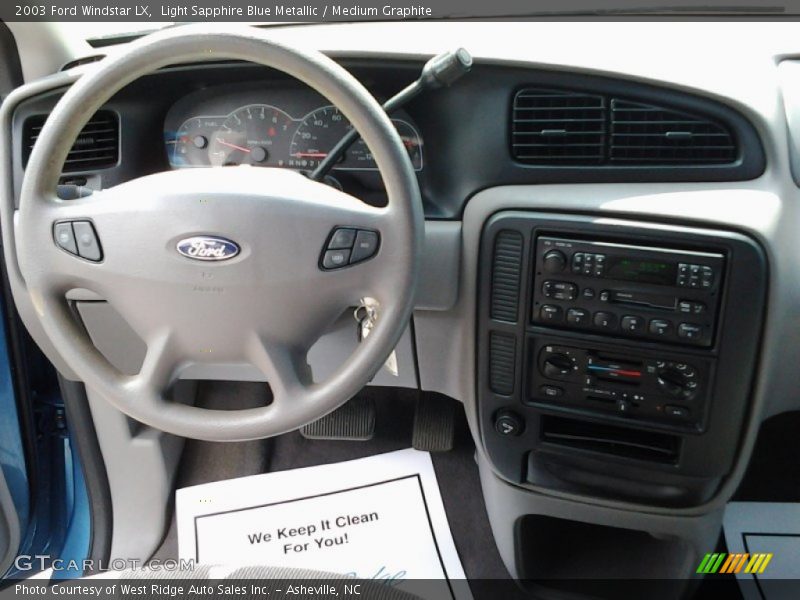 Light Sapphire Blue Metallic / Medium Graphite 2003 Ford Windstar LX