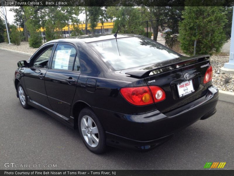 Black / Black 2004 Toyota Corolla S