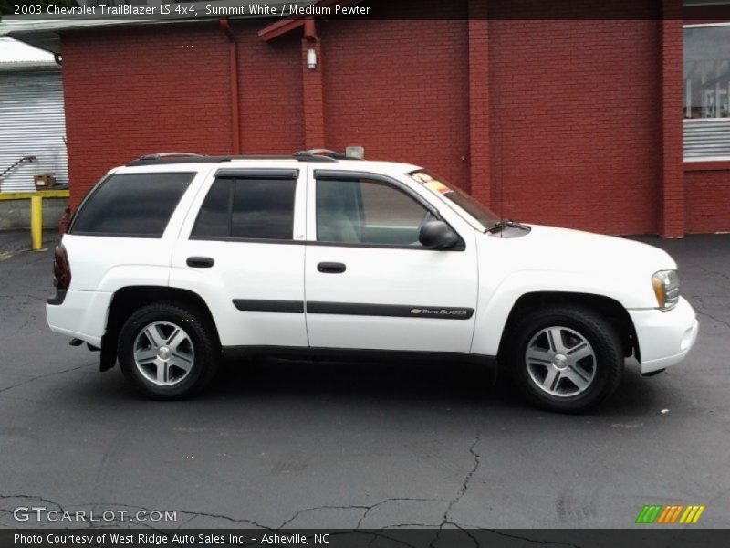 Summit White / Medium Pewter 2003 Chevrolet TrailBlazer LS 4x4