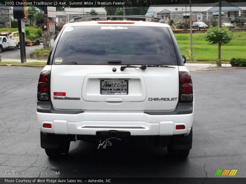 Summit White / Medium Pewter 2003 Chevrolet TrailBlazer LS 4x4