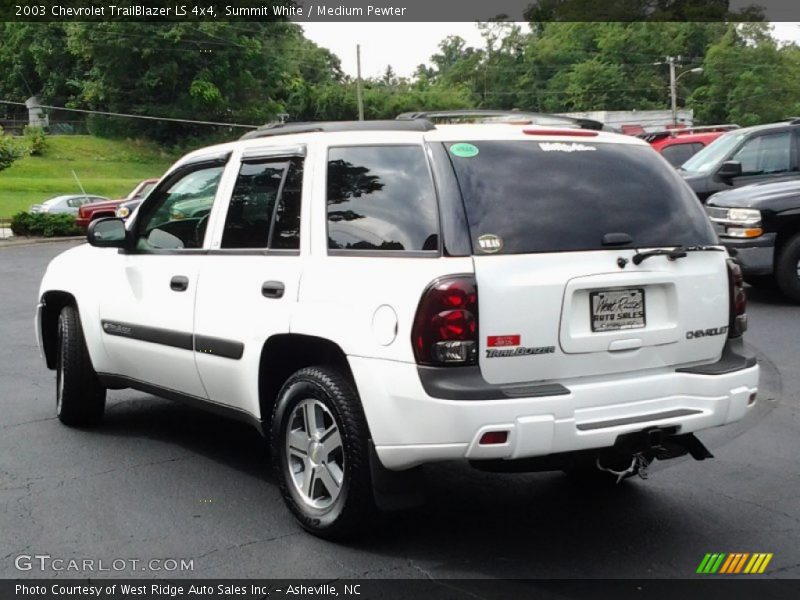 Summit White / Medium Pewter 2003 Chevrolet TrailBlazer LS 4x4