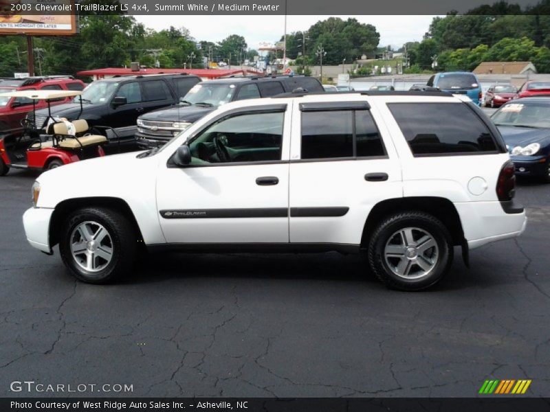 Summit White / Medium Pewter 2003 Chevrolet TrailBlazer LS 4x4