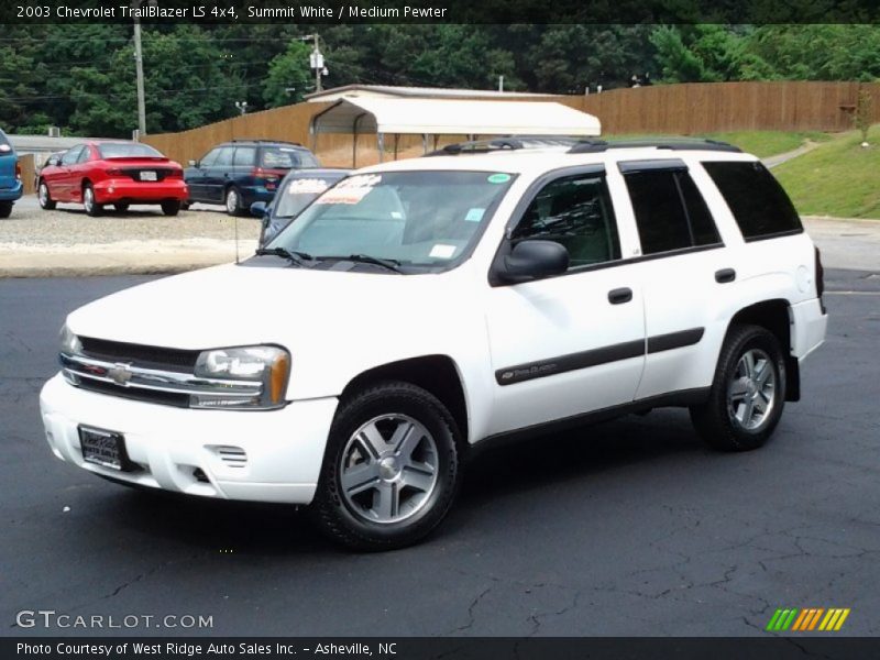 Summit White / Medium Pewter 2003 Chevrolet TrailBlazer LS 4x4