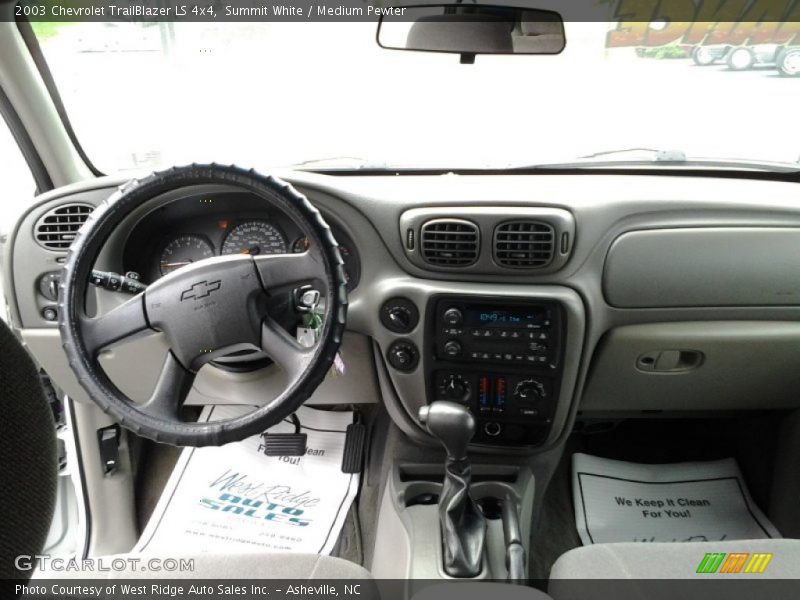 Summit White / Medium Pewter 2003 Chevrolet TrailBlazer LS 4x4