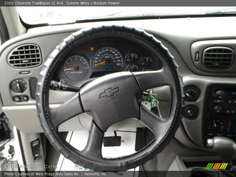 Summit White / Medium Pewter 2003 Chevrolet TrailBlazer LS 4x4