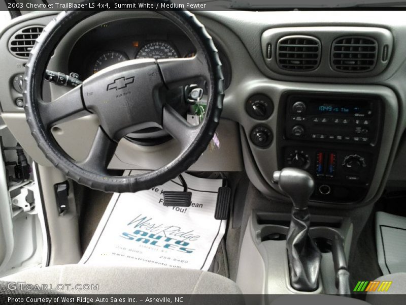 Summit White / Medium Pewter 2003 Chevrolet TrailBlazer LS 4x4