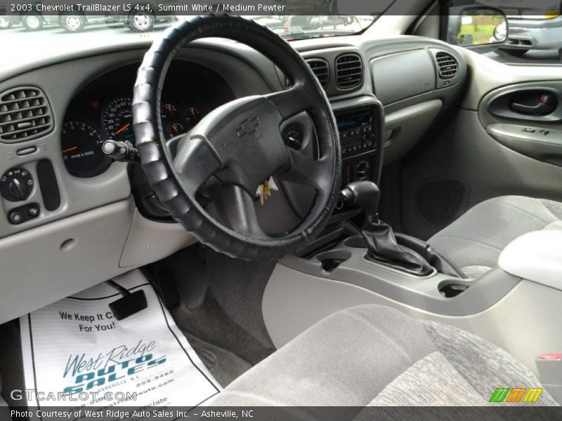 Summit White / Medium Pewter 2003 Chevrolet TrailBlazer LS 4x4