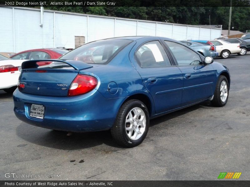 Atlantic Blue Pearl / Dark Slate Gray 2002 Dodge Neon SXT