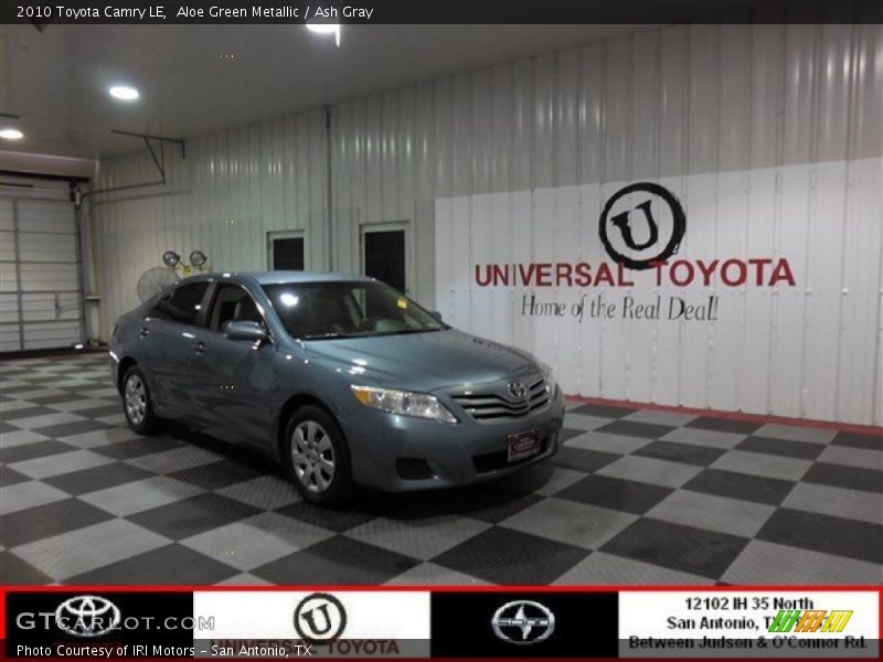 Aloe Green Metallic / Ash Gray 2010 Toyota Camry LE