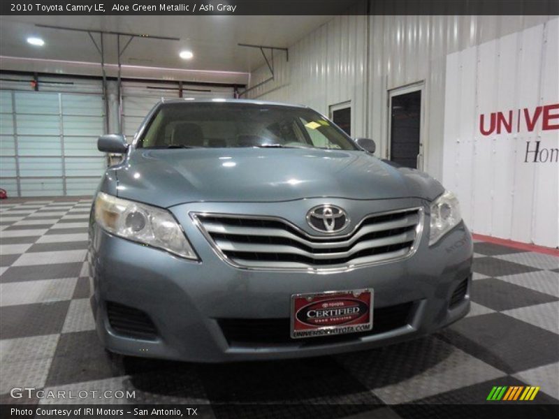 Aloe Green Metallic / Ash Gray 2010 Toyota Camry LE