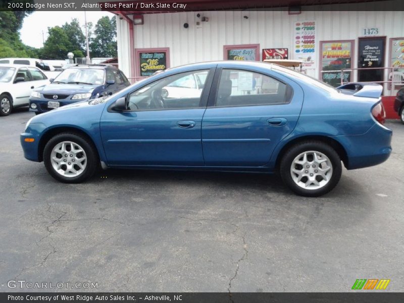 Atlantic Blue Pearl / Dark Slate Gray 2002 Dodge Neon SXT