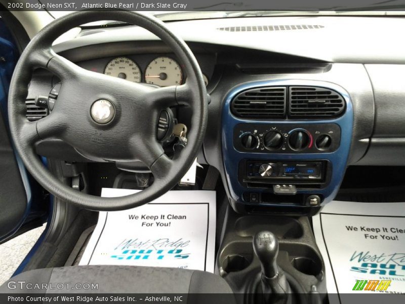 Atlantic Blue Pearl / Dark Slate Gray 2002 Dodge Neon SXT