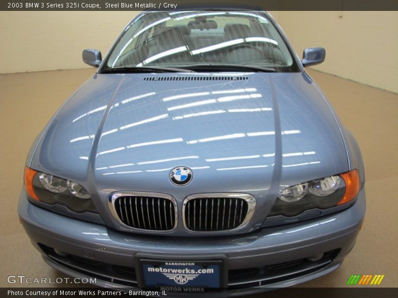 Steel Blue Metallic / Grey 2003 BMW 3 Series 325i Coupe