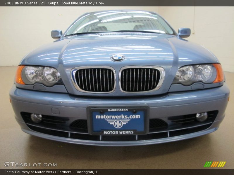 Steel Blue Metallic / Grey 2003 BMW 3 Series 325i Coupe