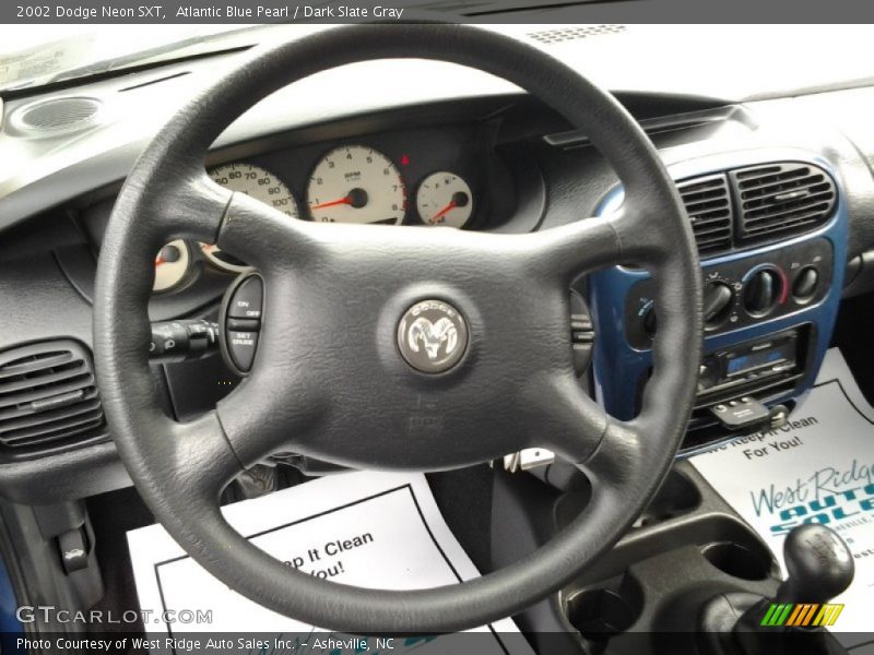 Atlantic Blue Pearl / Dark Slate Gray 2002 Dodge Neon SXT