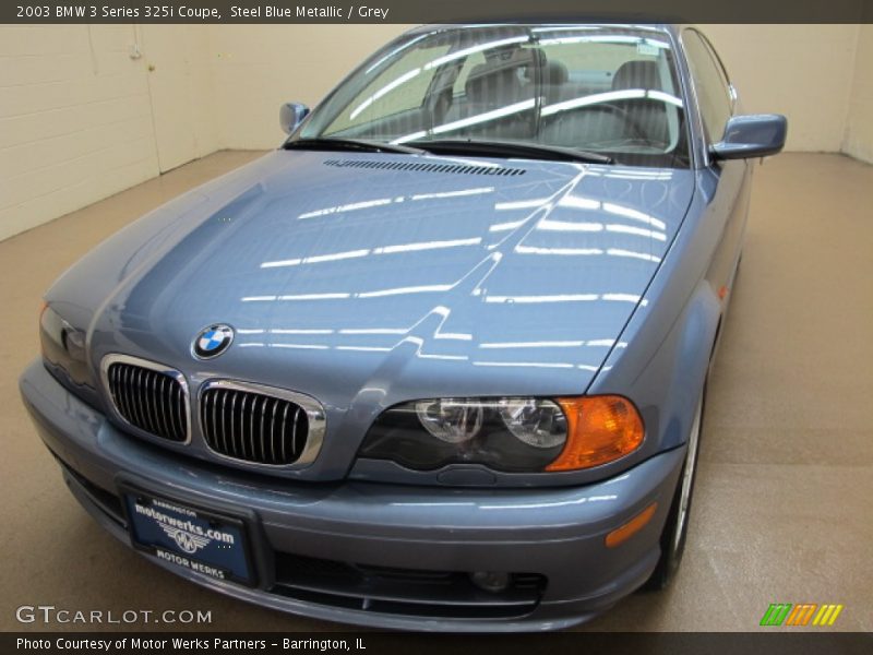 Steel Blue Metallic / Grey 2003 BMW 3 Series 325i Coupe