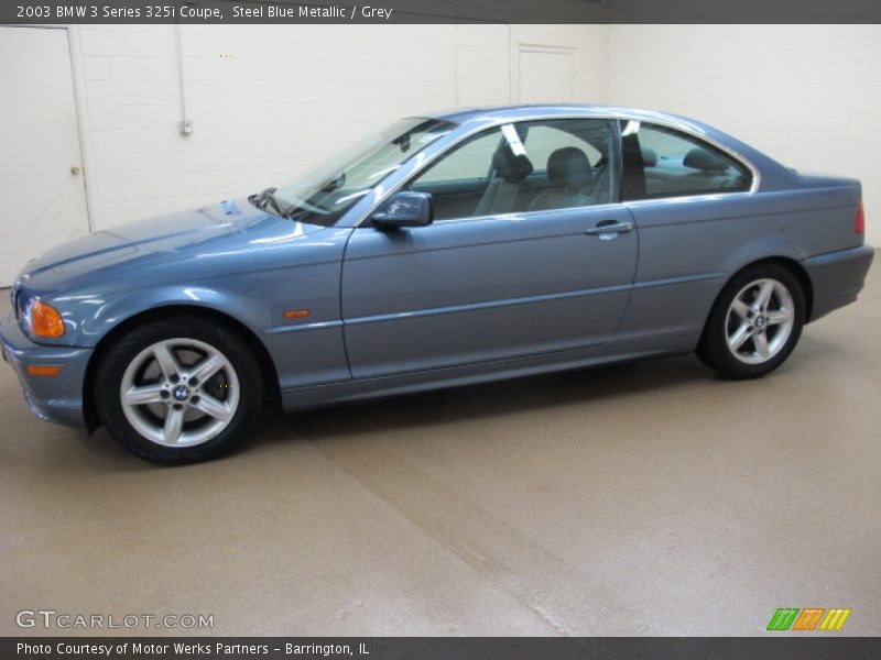 Steel Blue Metallic / Grey 2003 BMW 3 Series 325i Coupe