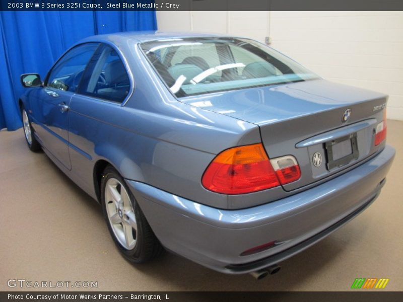 Steel Blue Metallic / Grey 2003 BMW 3 Series 325i Coupe