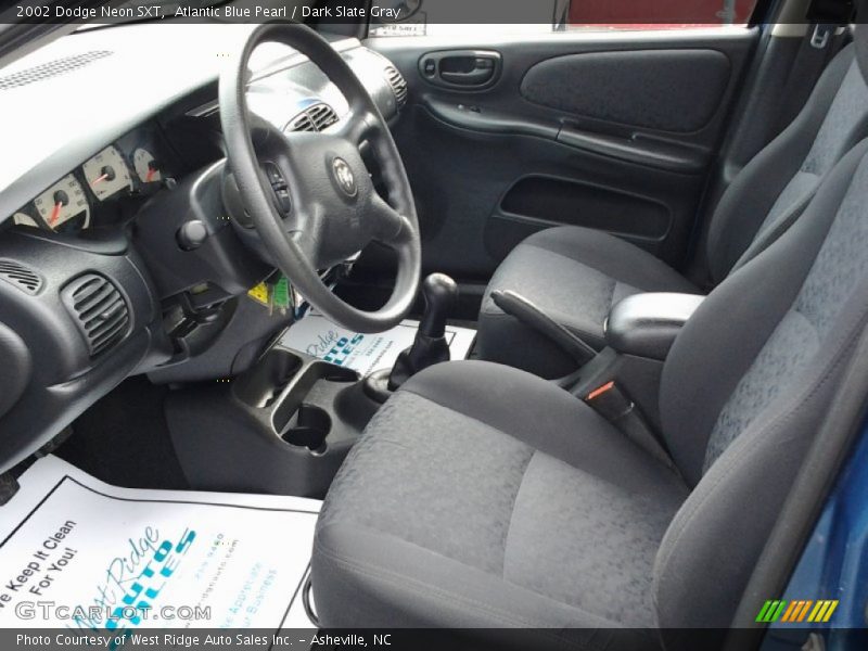 Atlantic Blue Pearl / Dark Slate Gray 2002 Dodge Neon SXT