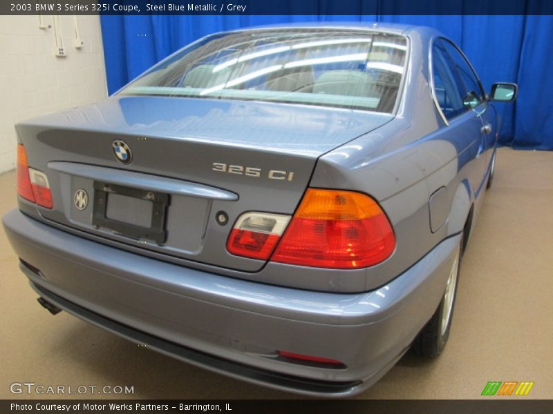 Steel Blue Metallic / Grey 2003 BMW 3 Series 325i Coupe