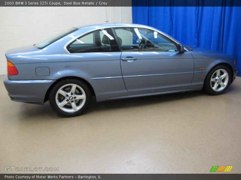 Steel Blue Metallic / Grey 2003 BMW 3 Series 325i Coupe
