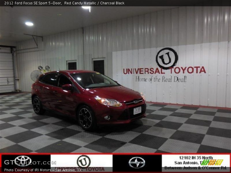 Red Candy Metallic / Charcoal Black 2012 Ford Focus SE Sport 5-Door