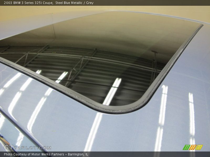 Steel Blue Metallic / Grey 2003 BMW 3 Series 325i Coupe