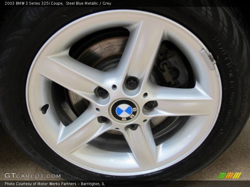 Steel Blue Metallic / Grey 2003 BMW 3 Series 325i Coupe