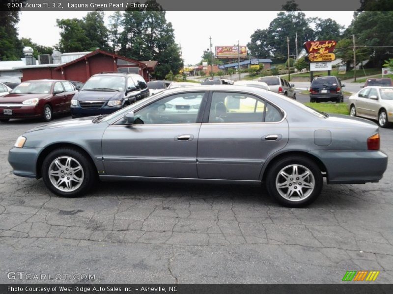 Laguna Green Pearl / Ebony 2001 Acura TL 3.2
