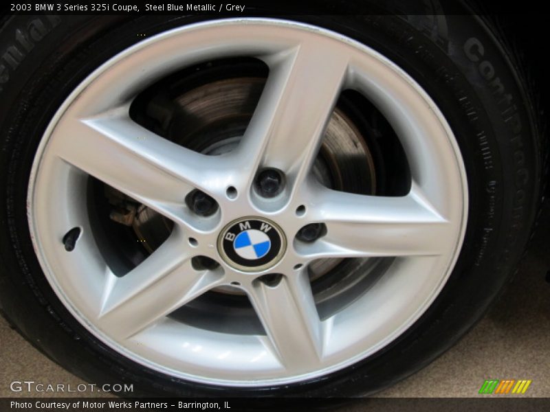Steel Blue Metallic / Grey 2003 BMW 3 Series 325i Coupe