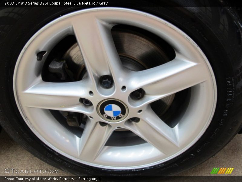 Steel Blue Metallic / Grey 2003 BMW 3 Series 325i Coupe