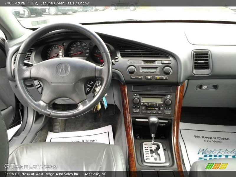 Laguna Green Pearl / Ebony 2001 Acura TL 3.2