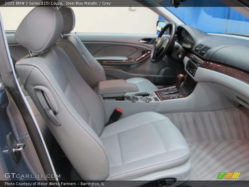 Steel Blue Metallic / Grey 2003 BMW 3 Series 325i Coupe