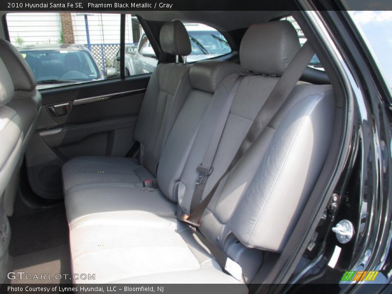 Phantom Black Metallic / Gray 2010 Hyundai Santa Fe SE
