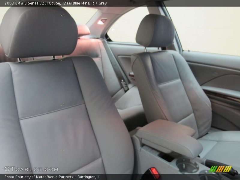 Steel Blue Metallic / Grey 2003 BMW 3 Series 325i Coupe