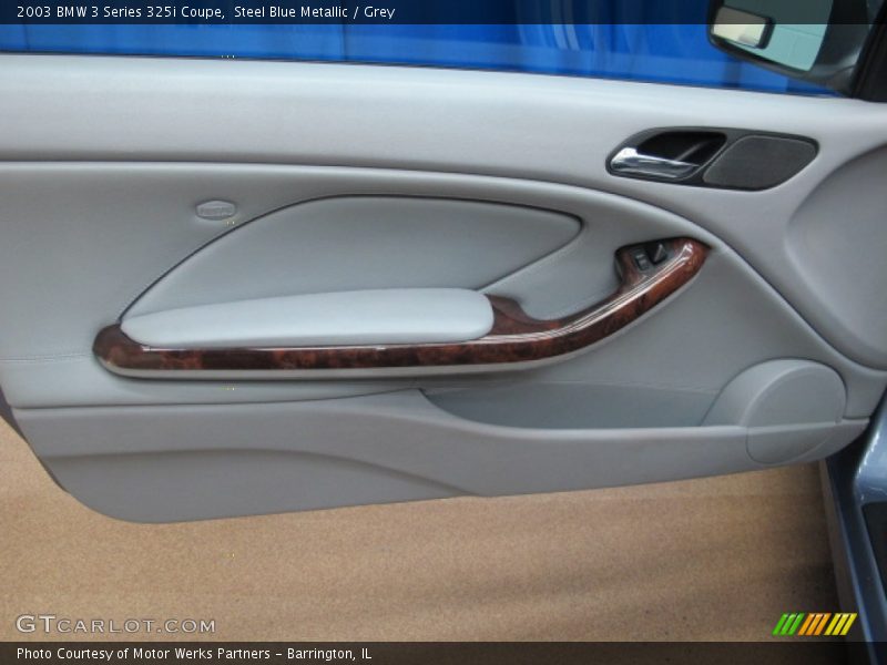 Steel Blue Metallic / Grey 2003 BMW 3 Series 325i Coupe