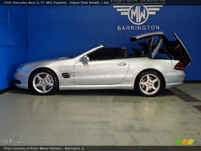 Iridium Silver Metallic / Ash 2006 Mercedes-Benz SL 55 AMG Roadster