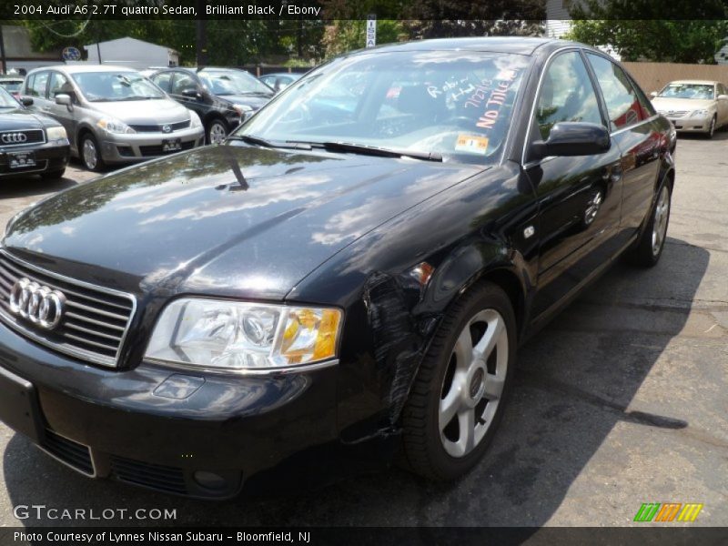Brilliant Black / Ebony 2004 Audi A6 2.7T quattro Sedan