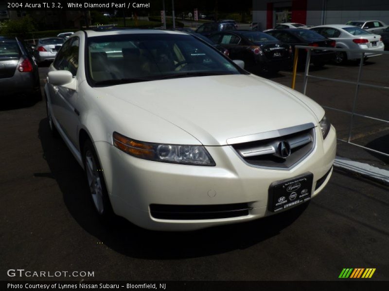 White Diamond Pearl / Camel 2004 Acura TL 3.2