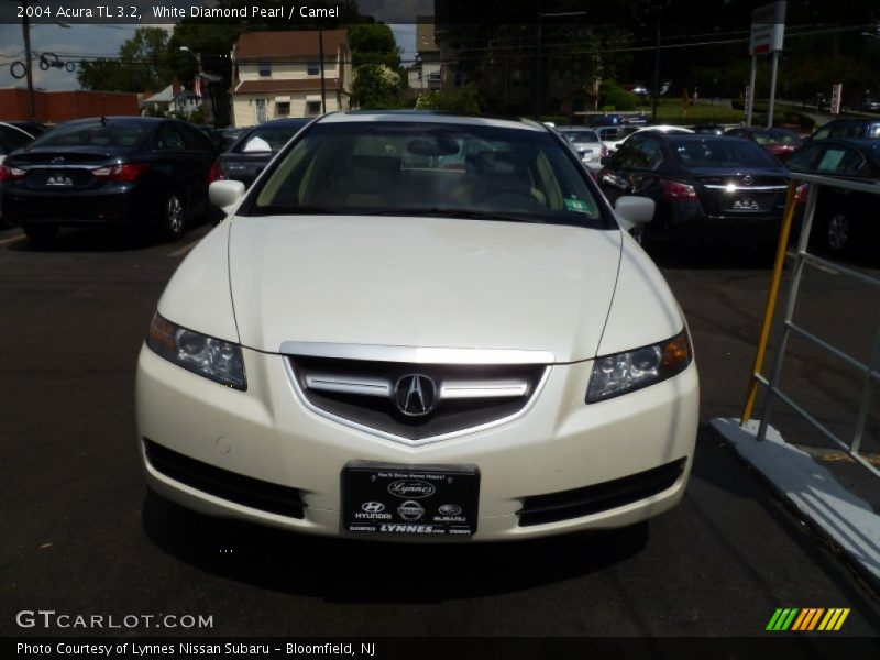 White Diamond Pearl / Camel 2004 Acura TL 3.2