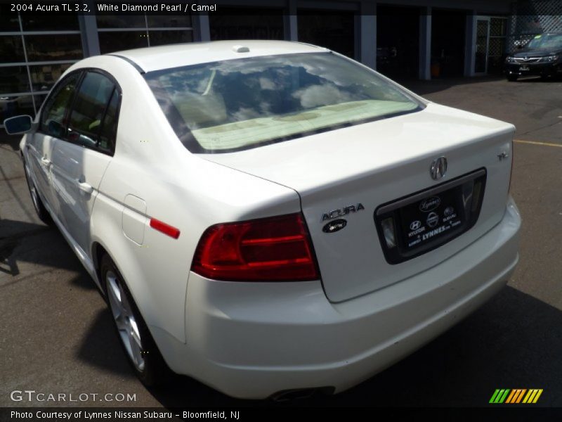 White Diamond Pearl / Camel 2004 Acura TL 3.2