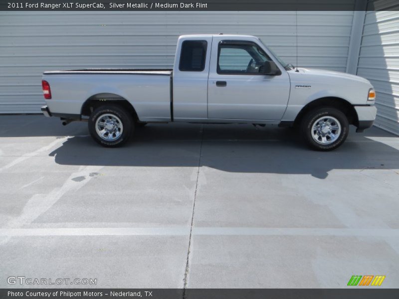 Silver Metallic / Medium Dark Flint 2011 Ford Ranger XLT SuperCab