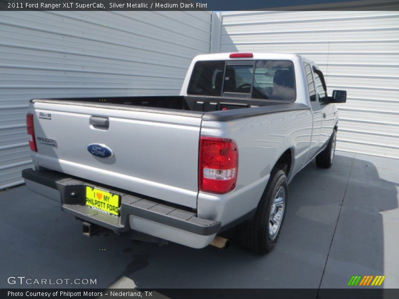 Silver Metallic / Medium Dark Flint 2011 Ford Ranger XLT SuperCab