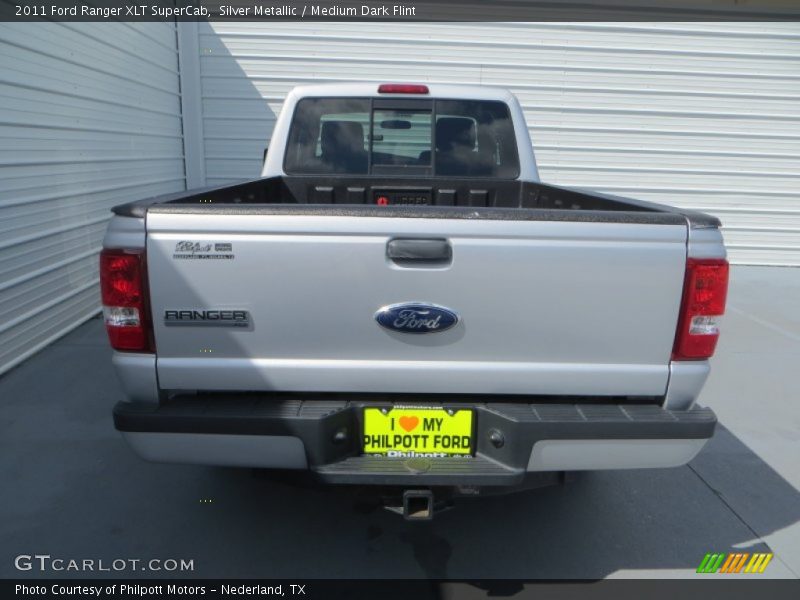 Silver Metallic / Medium Dark Flint 2011 Ford Ranger XLT SuperCab