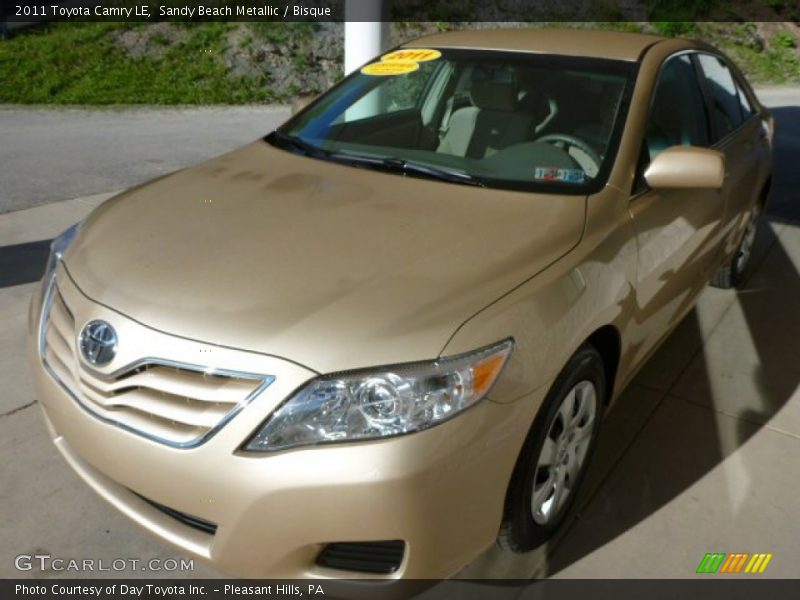 Sandy Beach Metallic / Bisque 2011 Toyota Camry LE