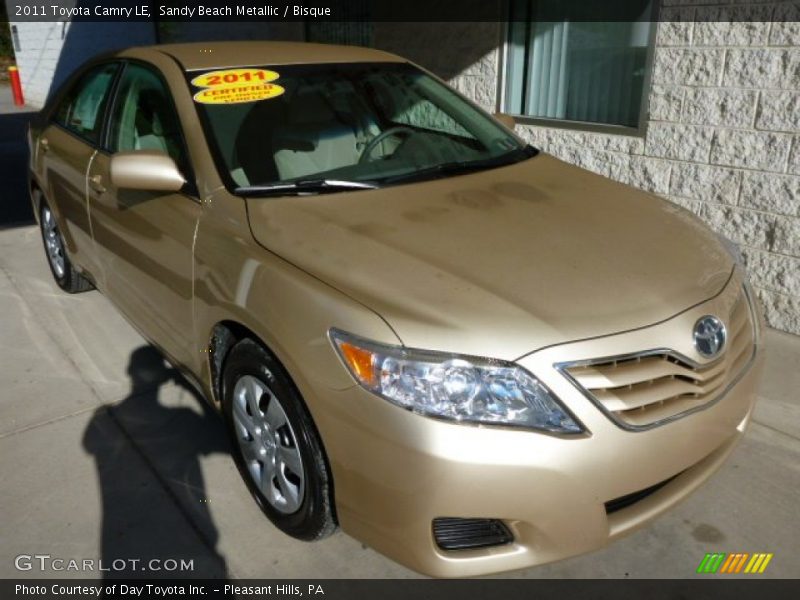 Sandy Beach Metallic / Bisque 2011 Toyota Camry LE